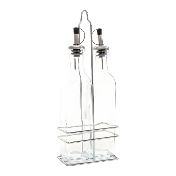 Aceitera y vinagrera de 250 ml con soporte