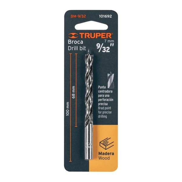 BROCA CON PUNTA CENTRADORA PARA MADERA 9/32', TRUPER