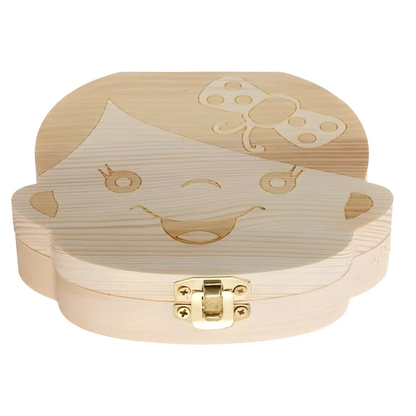 Caja guarda dientes de madera - Imagen 3
