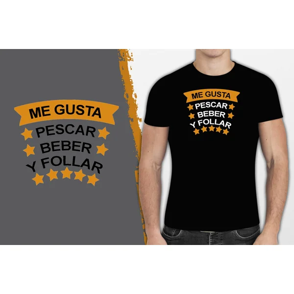 CAMISETA ME GUSTA PESCAR....