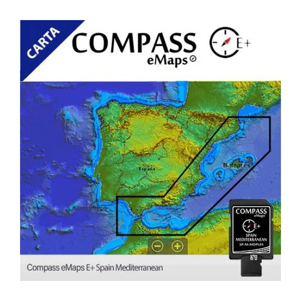 Cartografia Compass E+ Spain Mediterranean