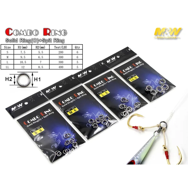 Combo Anillas M&W (Solid Ring(O)+Split Ring)