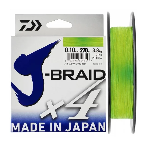 Daiwa J Braid X4 Chartreuse