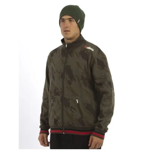 Diem sweat zip top track camo talla M