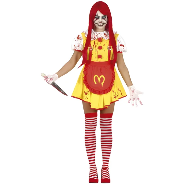 Disfraz de payaso Mckiller para mujer