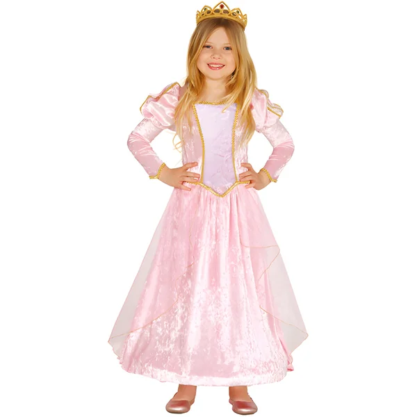 Disfraz de princesa de cuento rosa para niña