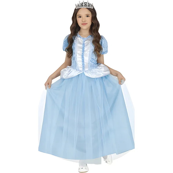 Disfraz de princesa de fantasía azul para niña