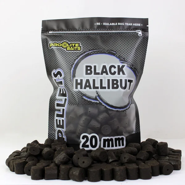 DRILLED BLACK HALLIBUT PELLETS