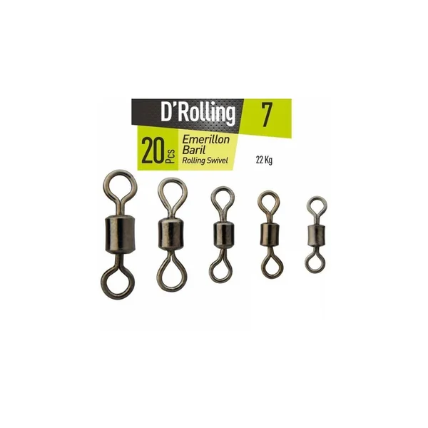 Emerillón DAIWA Barril D´Rolling 20 piezas