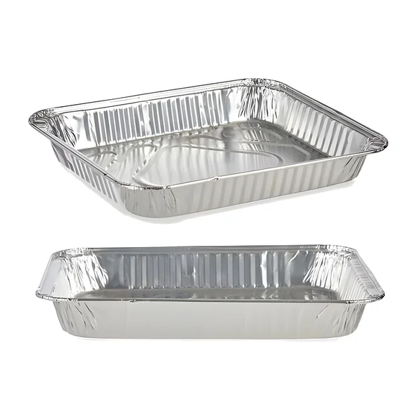 Envase de 33,5 x 26 x 5,5 cm desechable rectangular - 3 unidades