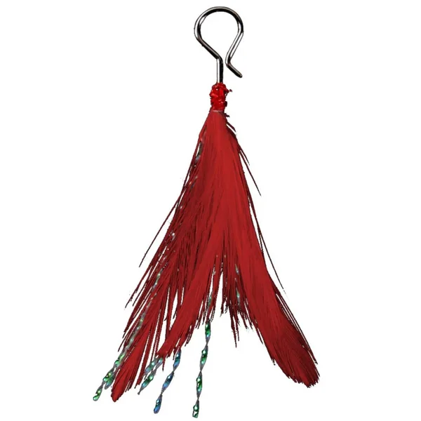 Fishus Hook Feather Red 6 Und