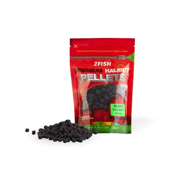 Hook Pellets Zfish Premium Black Halibut 8 mm