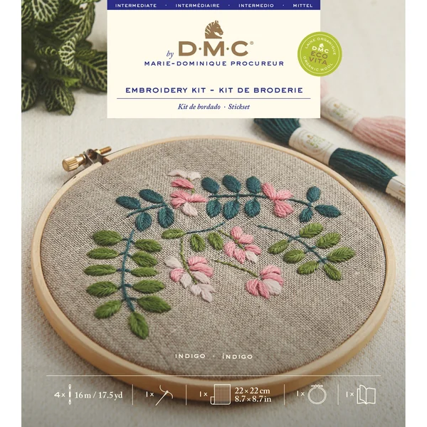 Kit de bordado - Índigo - DMC - Imagen 5