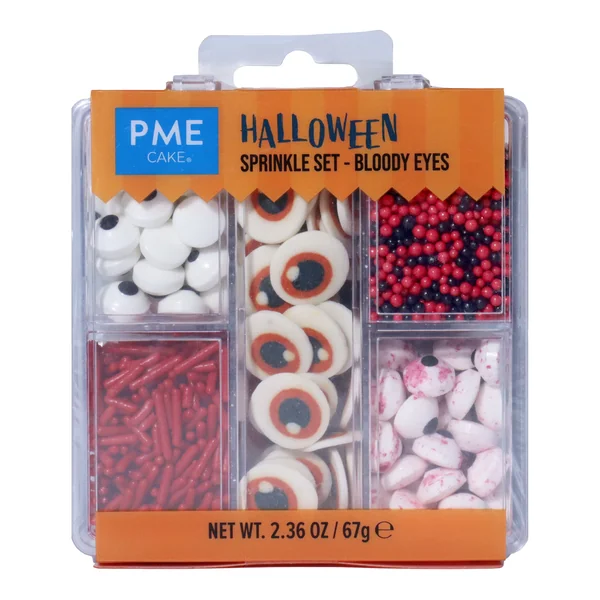 Kit de sprinkles de Halloween de ojos sangrientos - 67 gr