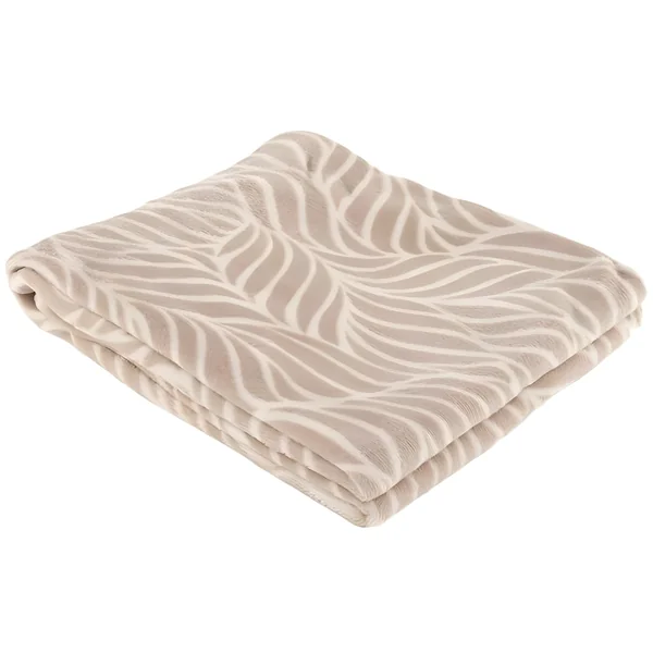 Manta de hojas beige de 1,50 x 1,25 m