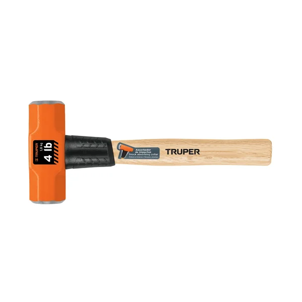 MARRO OCTAGONAL 4 LB, MANGO DE MADERA 12', TRUPER