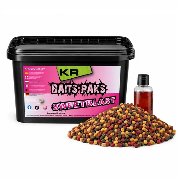Mix Pellets Krom Quality Baits Paks Sweet Blast 3KG