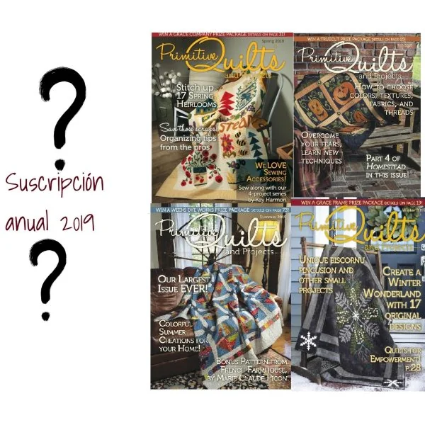 Primitive Quilts & Projects – Año 2019 – 4 Numeros