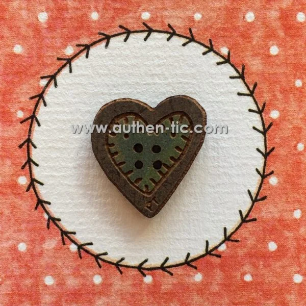 PT Boton madera 59-M-01 Corazon
