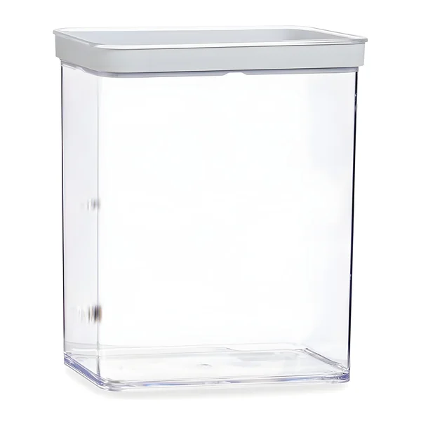 Tarro de 3,3 L de plástico hermético rectangular