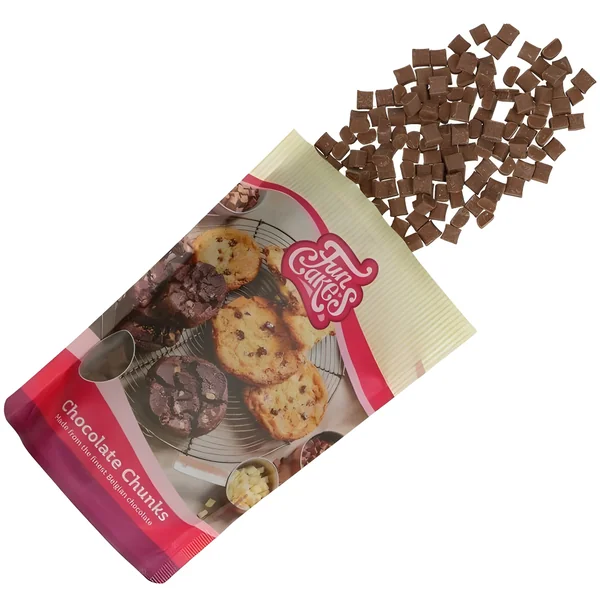 Trozos de chocolate de 350 gr - Funcakes - Imagen 4