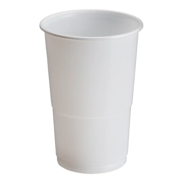 Vasos de 250 ml de plástico blanco - 25 unidades